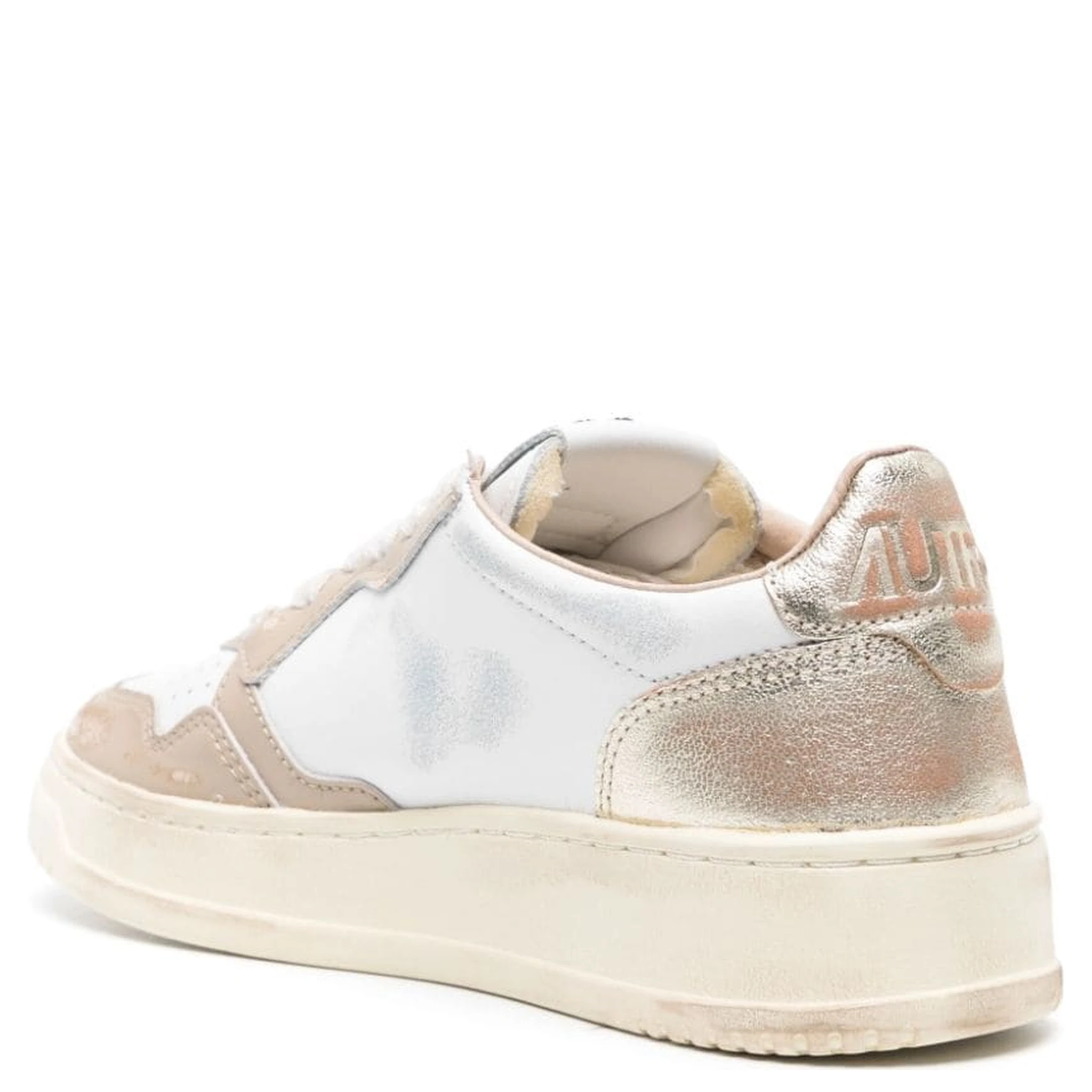 White Medalist Logo Sneaker