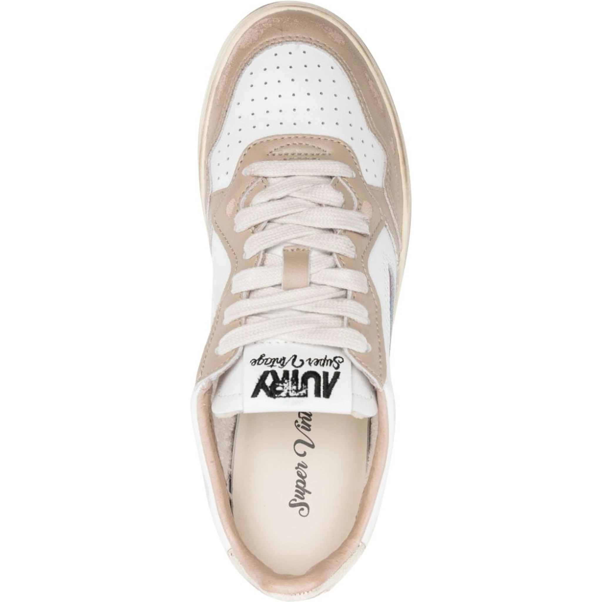 White Medalist Logo Sneaker