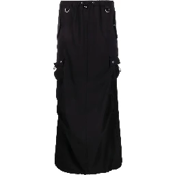 tailored cargo maxi skirt