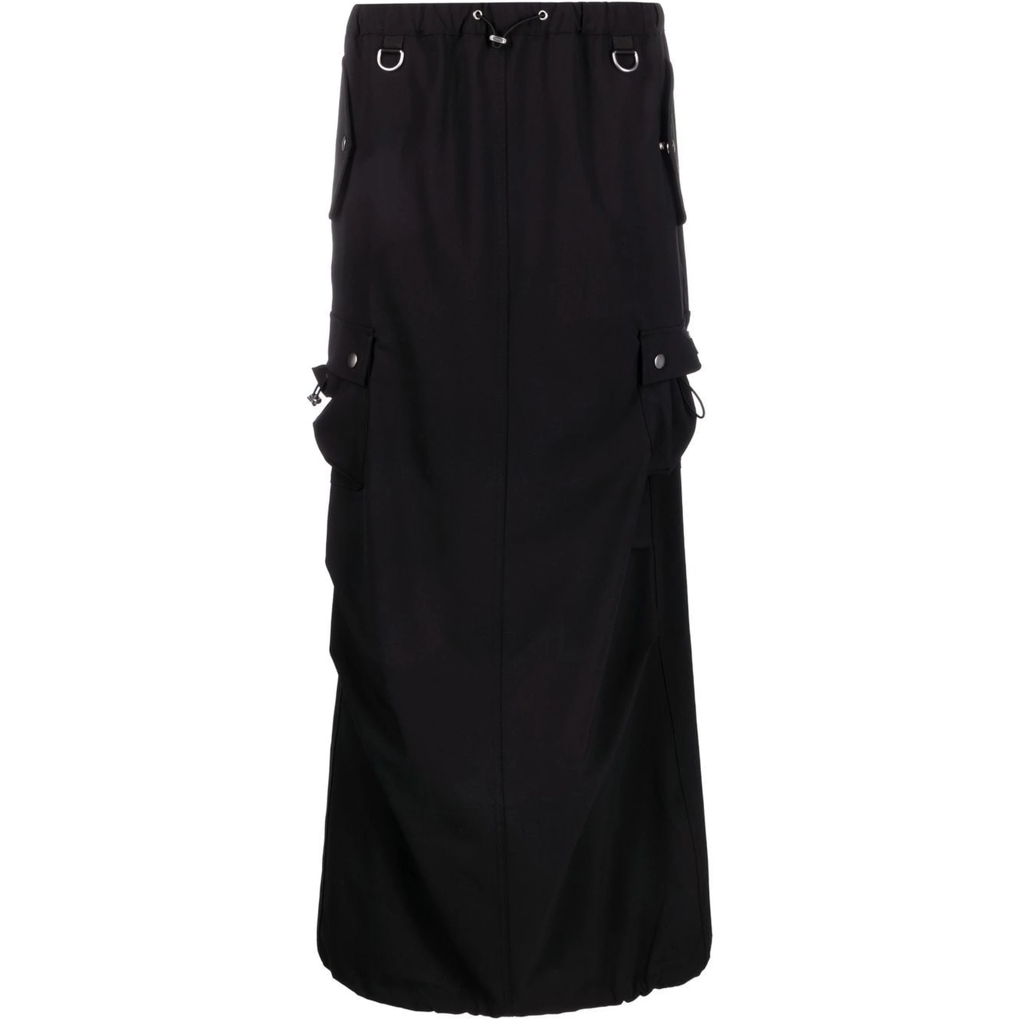 tailored cargo maxi skirt
