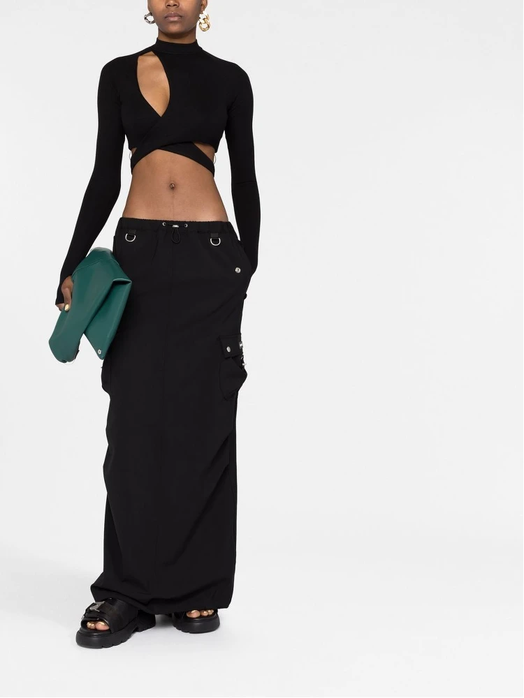 tailored cargo maxi skirt alternative