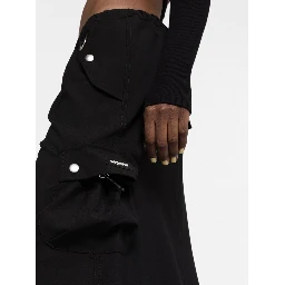 tailored cargo maxi skirt