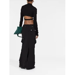 tailored cargo maxi skirt