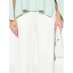 Straight-Leg Cropped Trousers