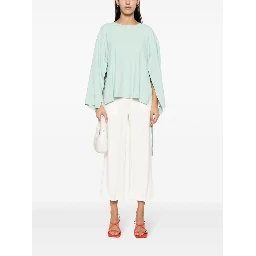 Straight-Leg Cropped Trousers