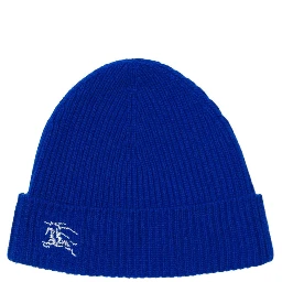 Electric Blue Cashmere Beanie Hat