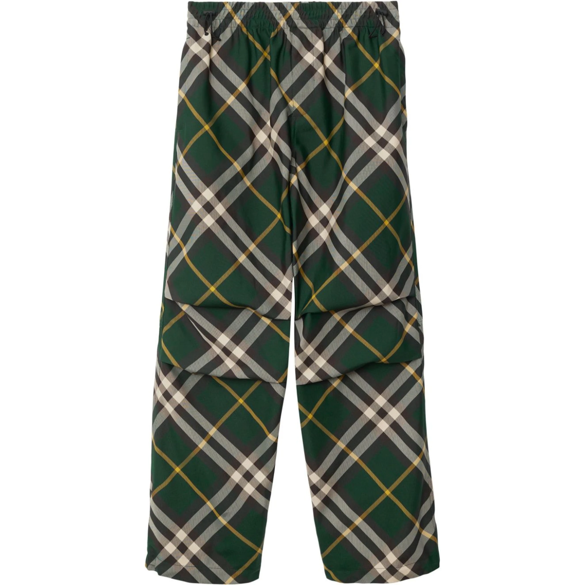 Burberry wide-leg checked trousers