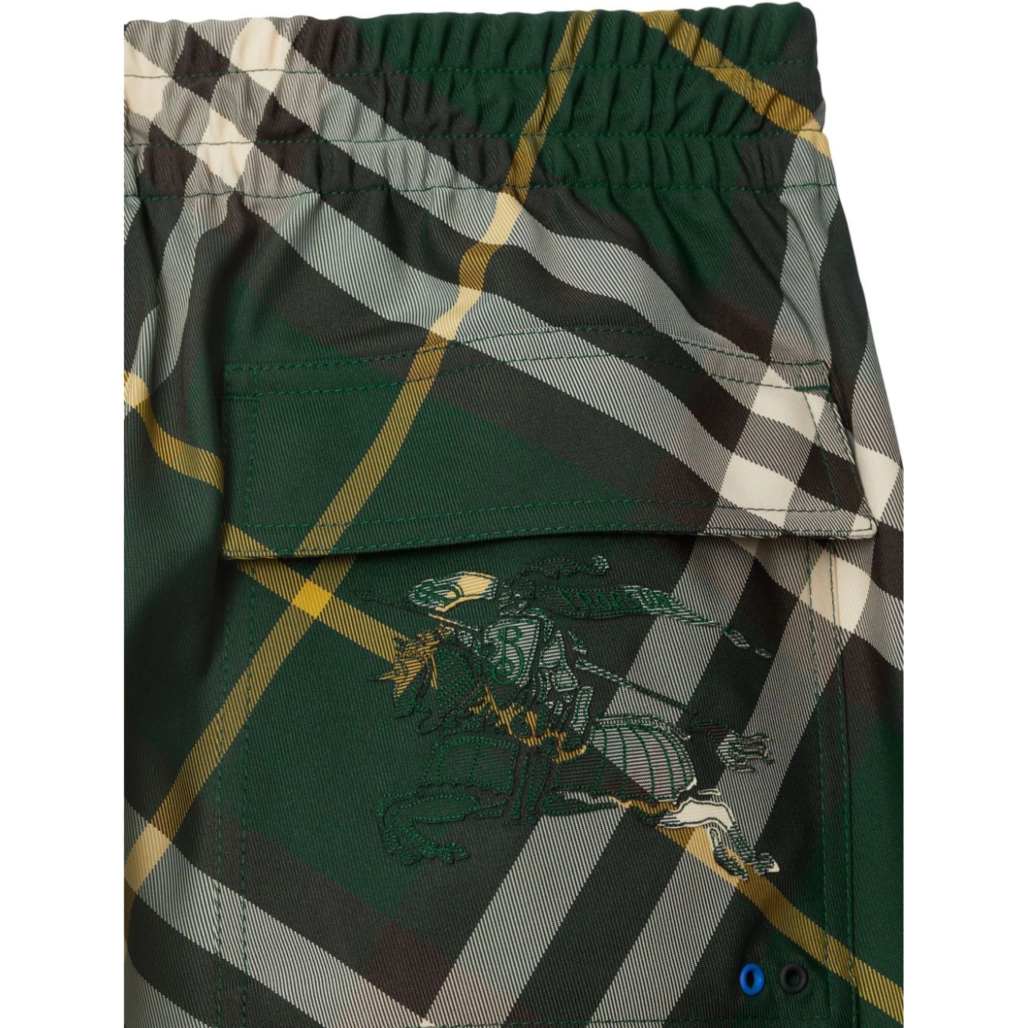 Burberry wide-leg checked trousers