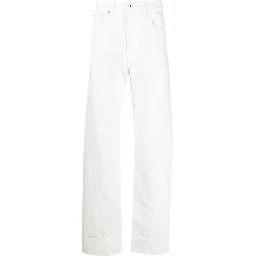 Cotton Regular Jeans In White