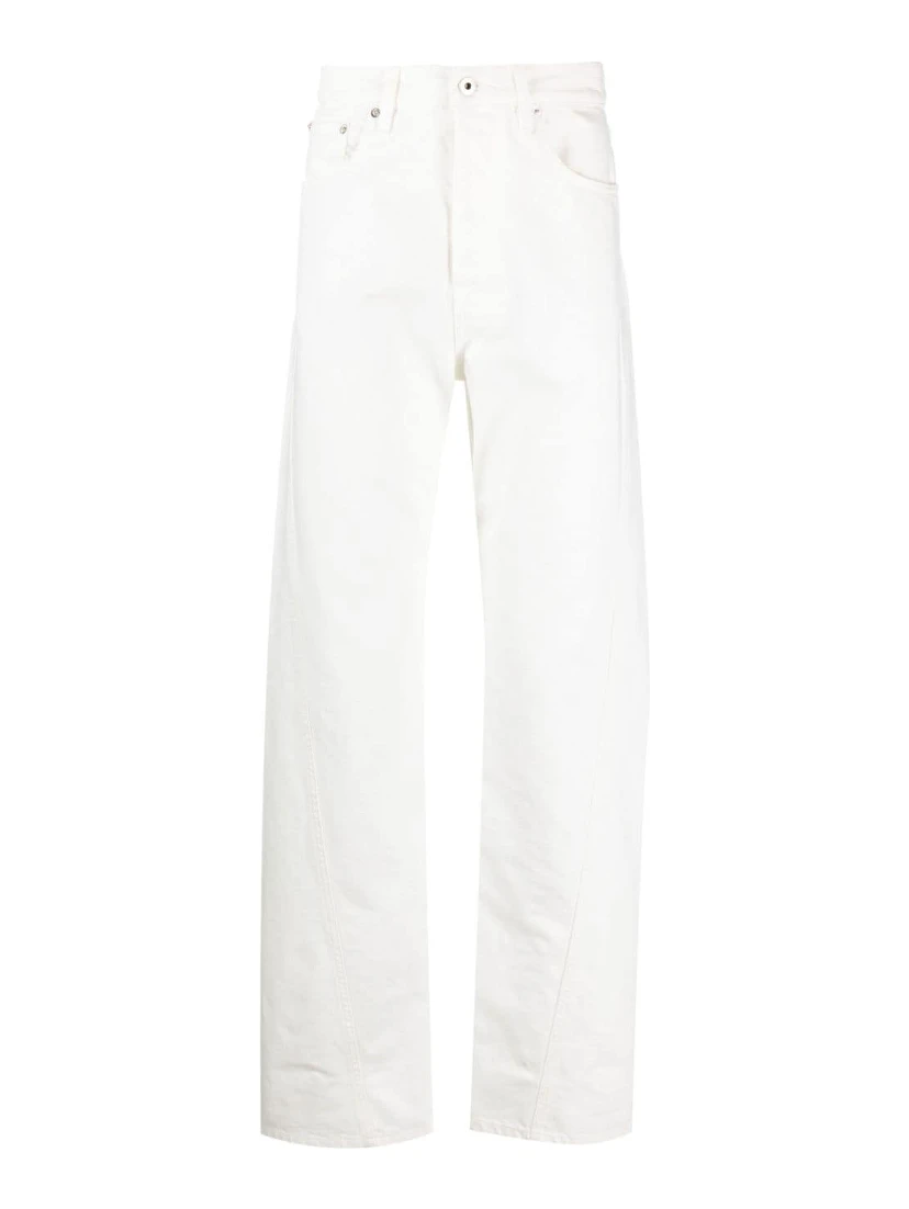 Cotton Regular Jeans In White