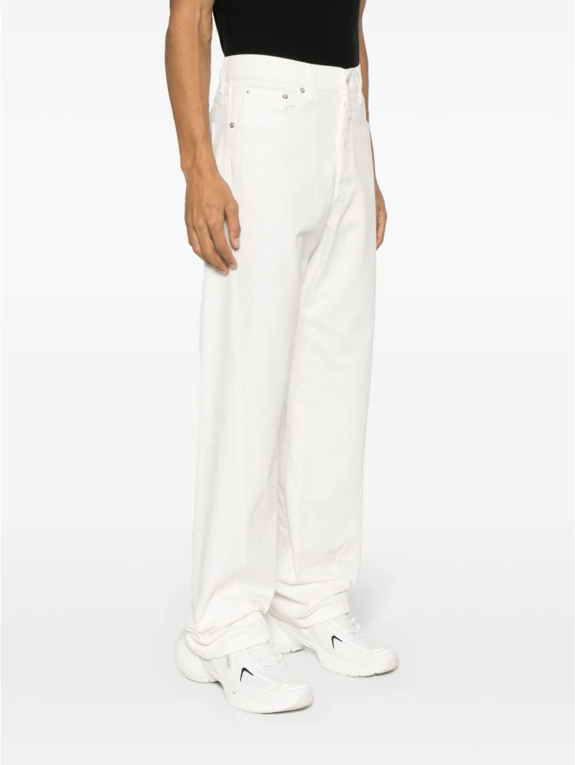 Cotton Regular Jeans In White
