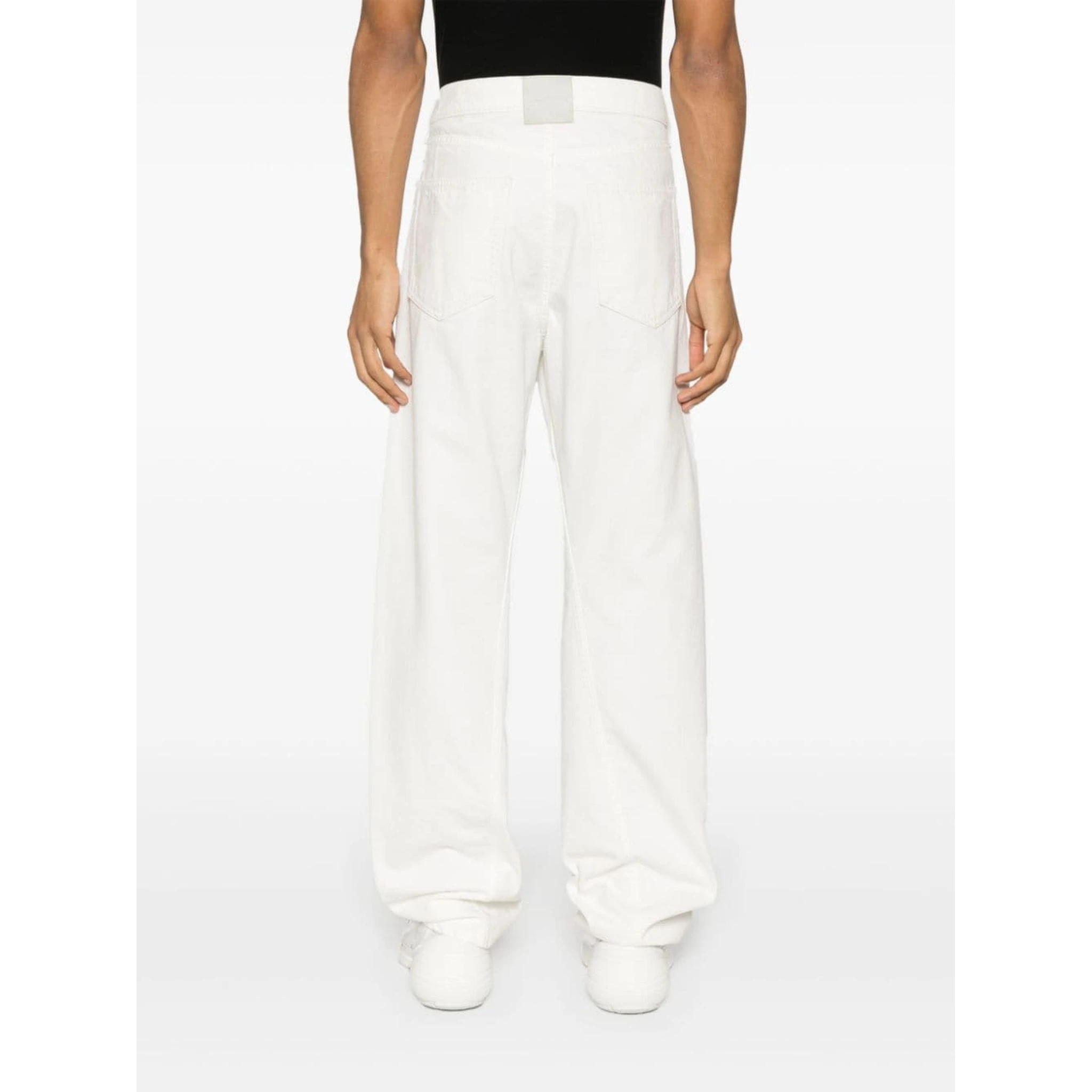 Cotton Regular Jeans In White