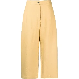 high-waisted wide-leg trousers