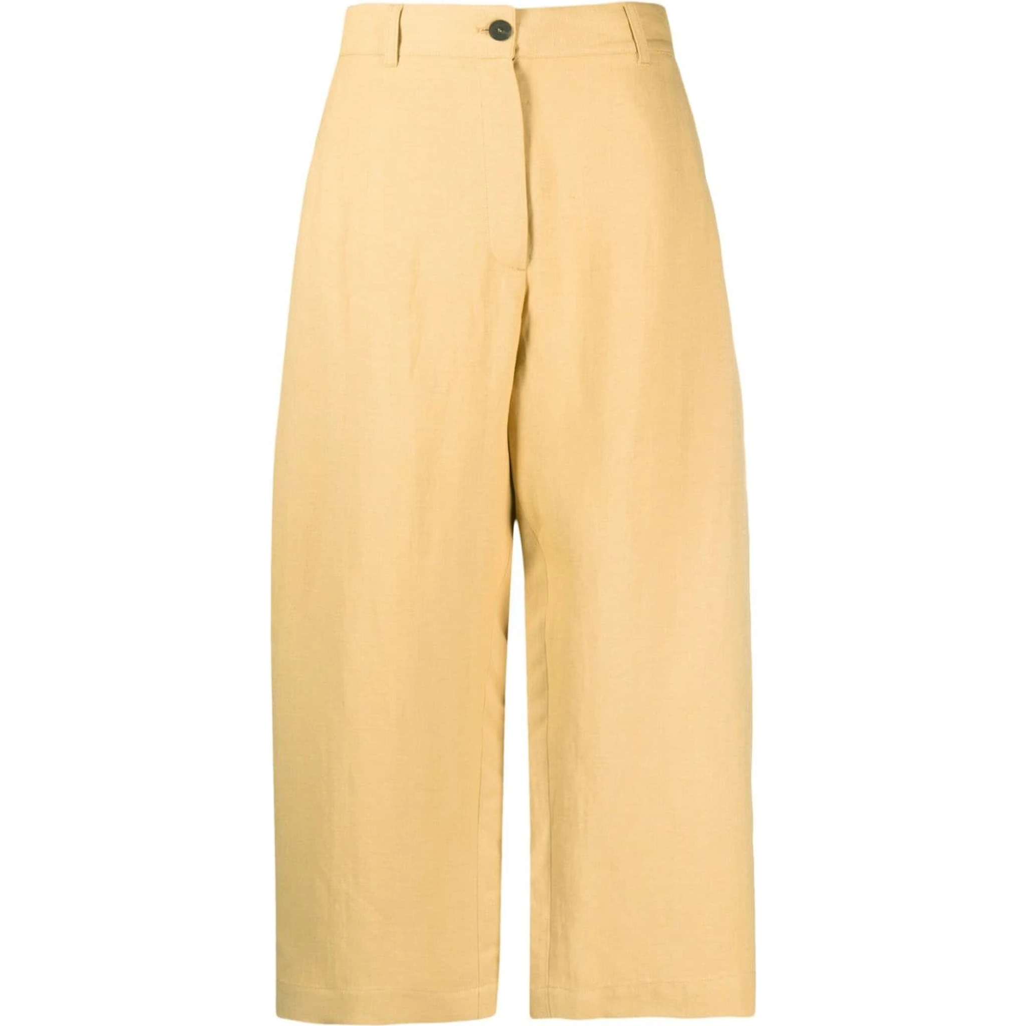 high-waisted wide-leg trousers
