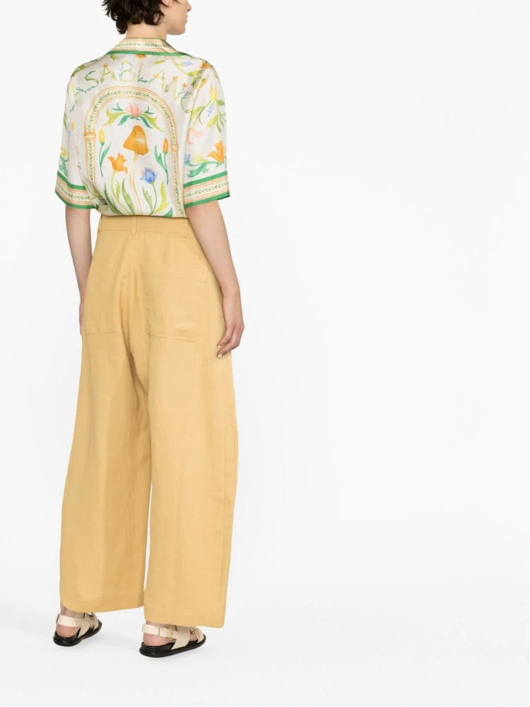 high-waisted wide-leg trousers alternative