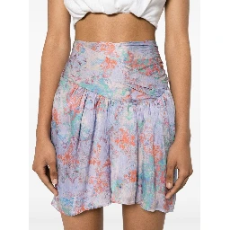 Theoline silk mini skirt
