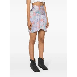 Theoline silk mini skirt