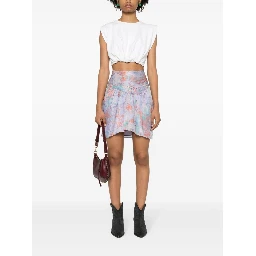 Theoline silk mini skirt