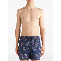 paisley-print swim shorts