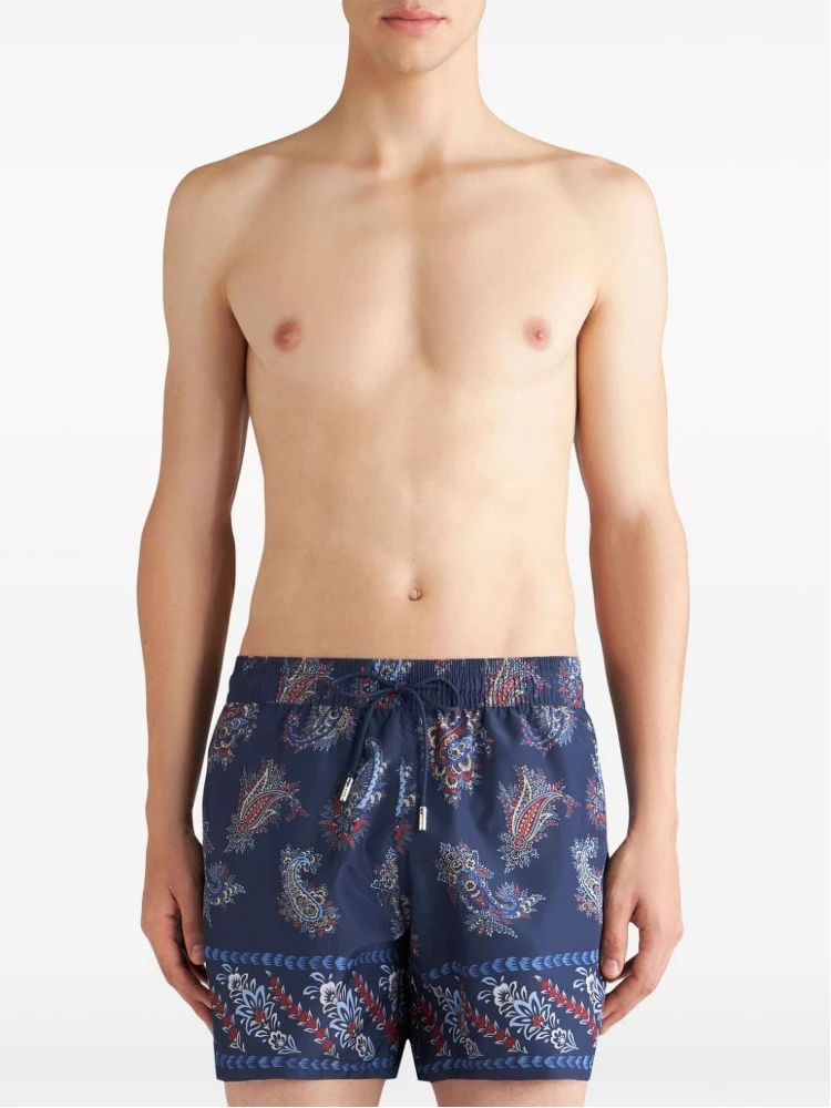 paisley-print swim shorts alternative