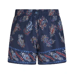 paisley-print swim shorts