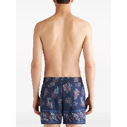 paisley-print swim shorts