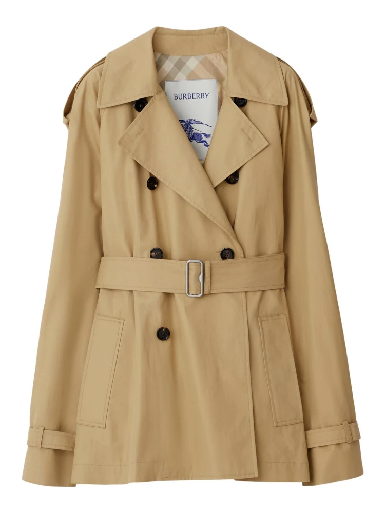 Belted Cotton Trench Coat