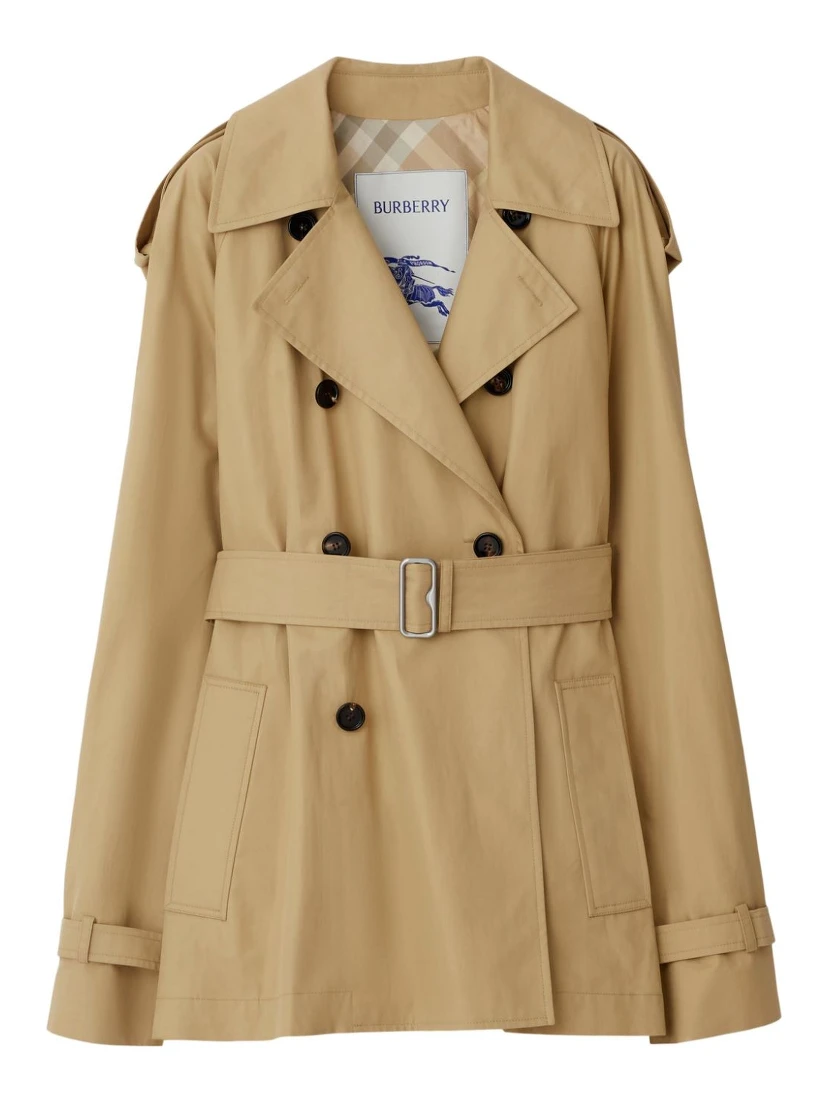 Belted Cotton Trench Coat