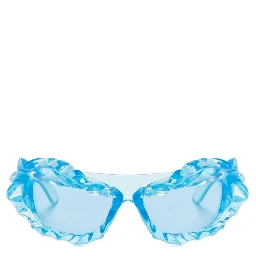 Geometric Frame Sunglasses In Blue