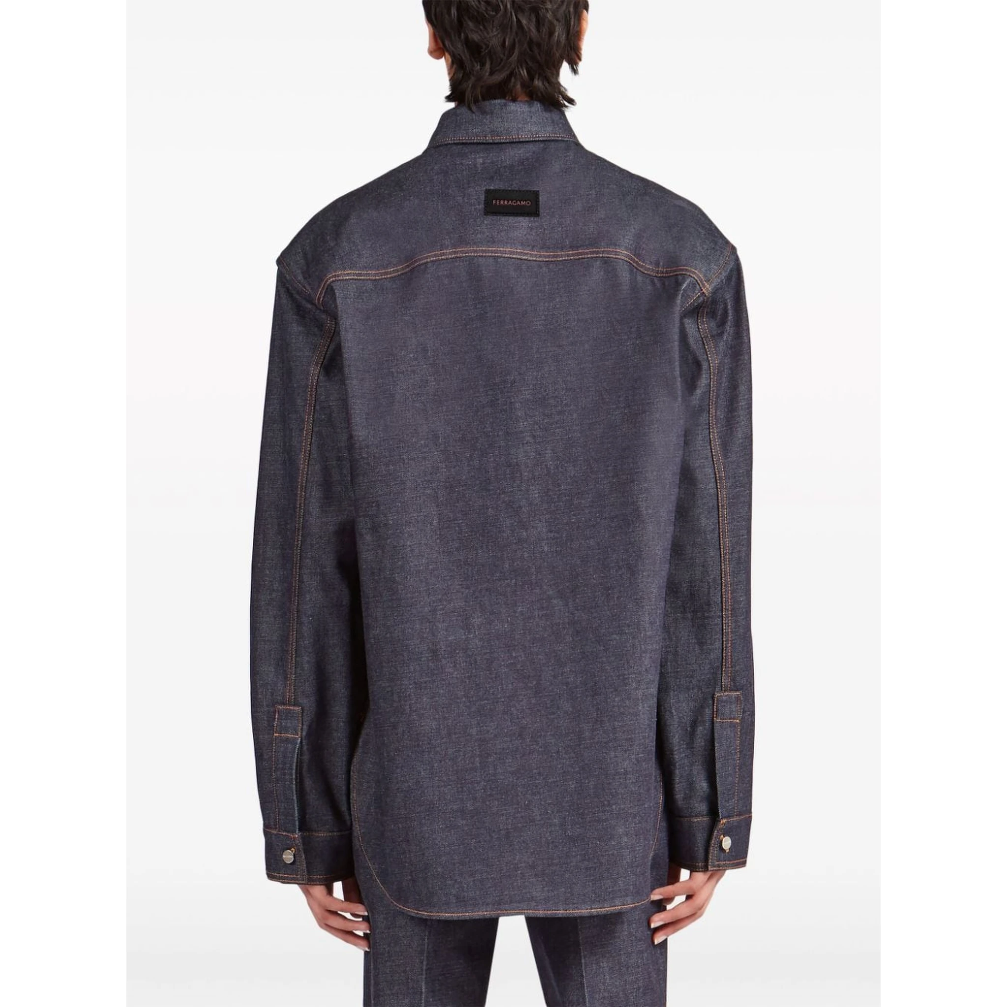 Ferragamo Shirts Blue