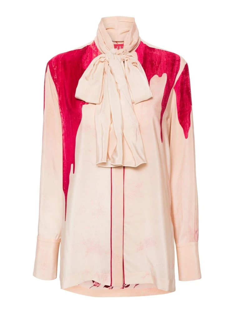 Eunice palm-print shirt