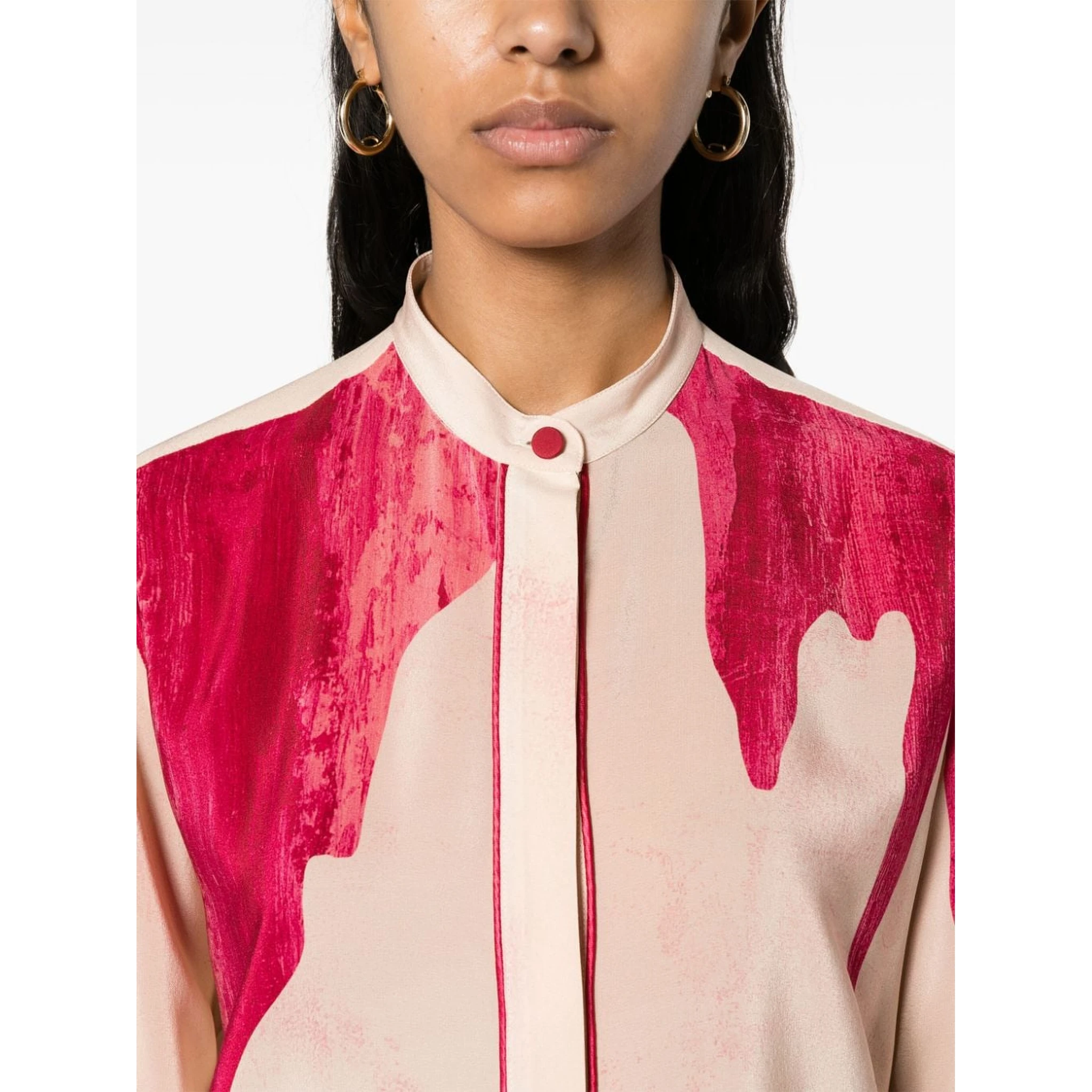 Eunice palm-print shirt