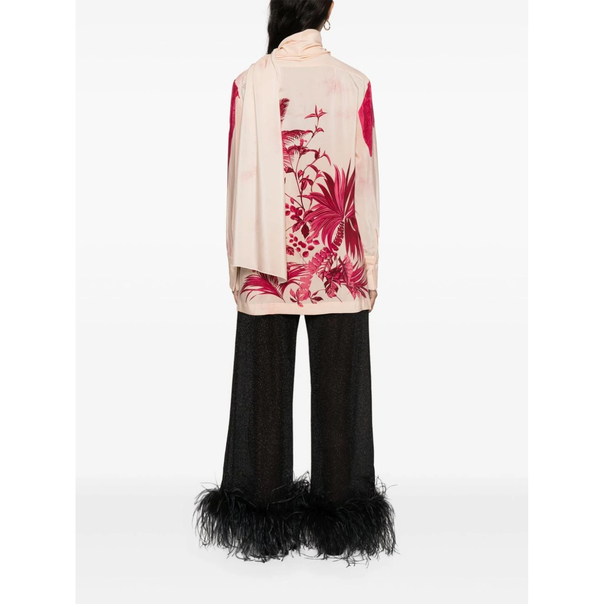 Eunice palm-print shirt