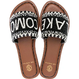 bead-embellished leather sandals