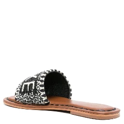 bead-embellished leather sandals
