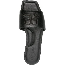 2024 logo patch leather slides