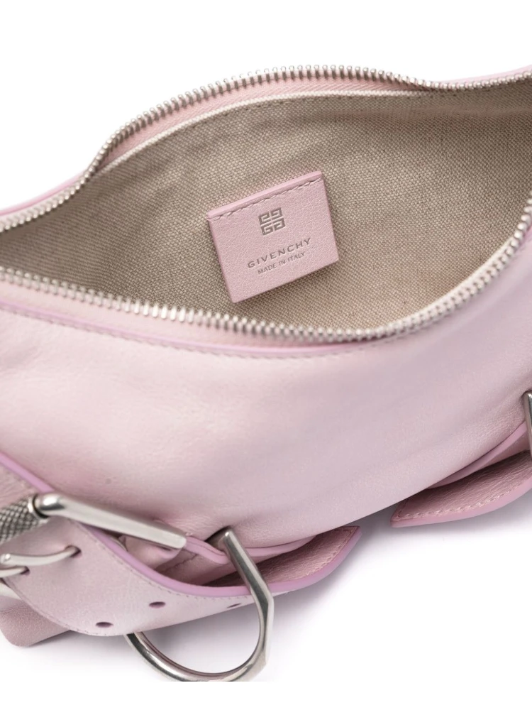 Leather Shoulder Bag Chain-link Strap In Pink alternative