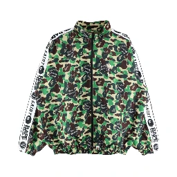 camouflage-print bomber jacket