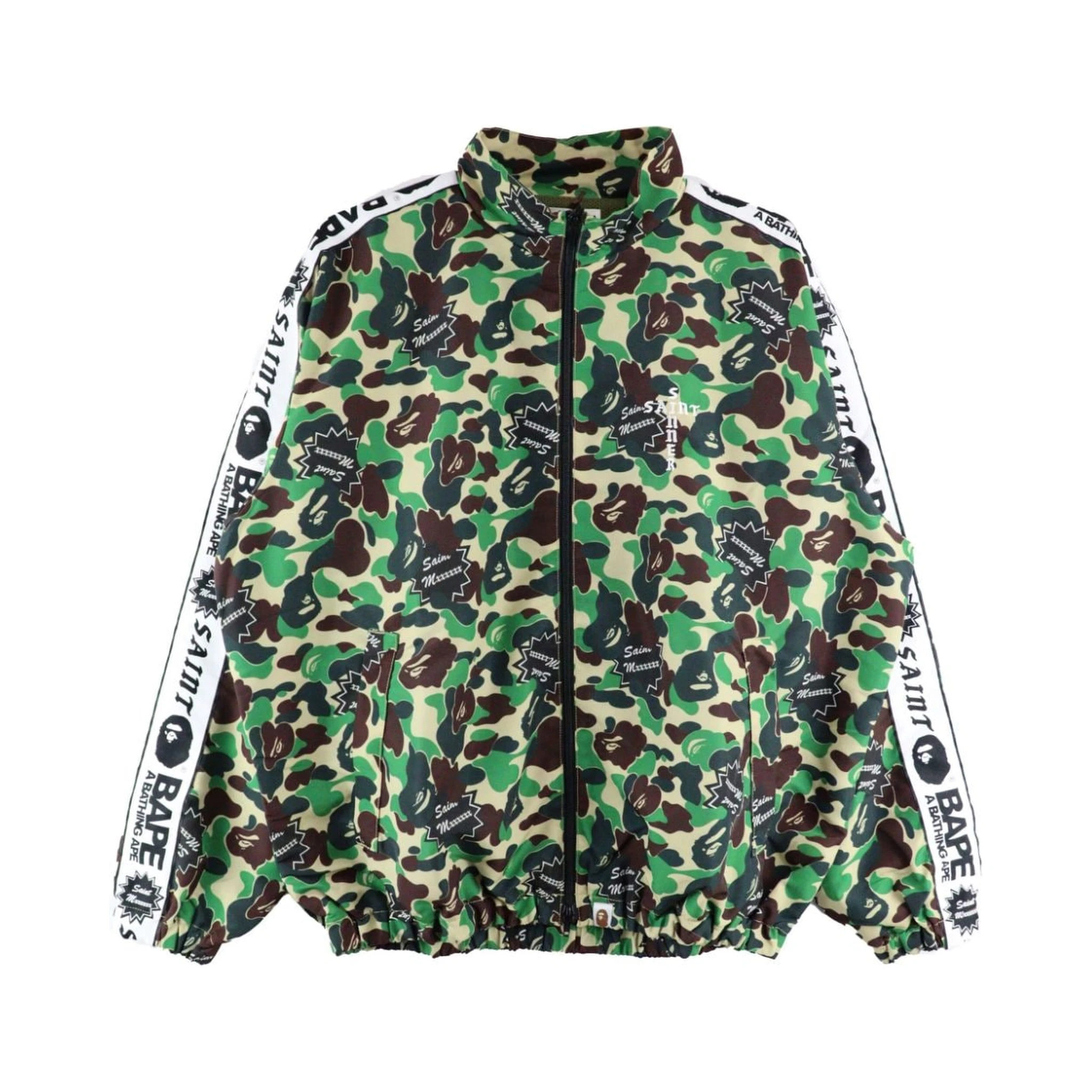 camouflage-print bomber jacket