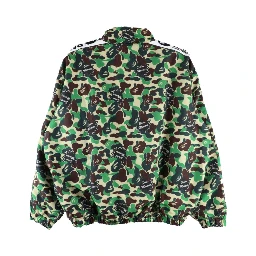 camouflage-print bomber jacket