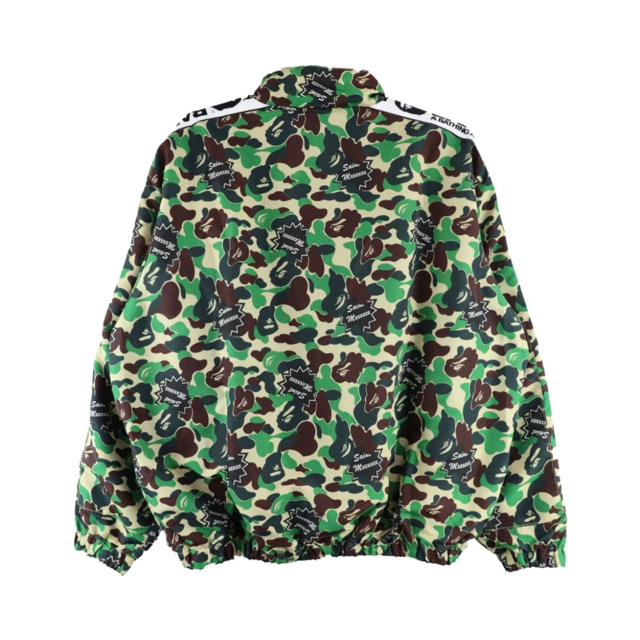 camouflage-print bomber jacket
