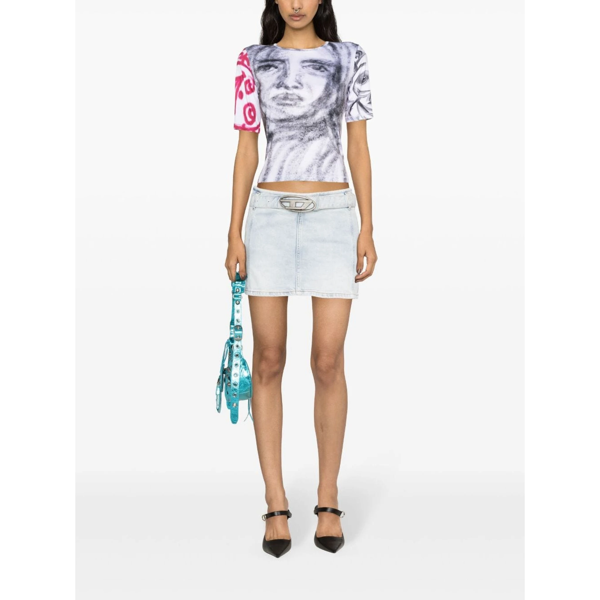 De-Flip-S denim miniskirt