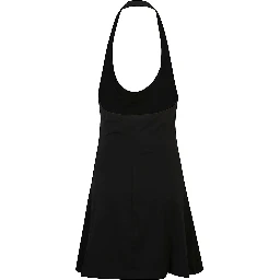 Logo Halter Mini Dress In Black