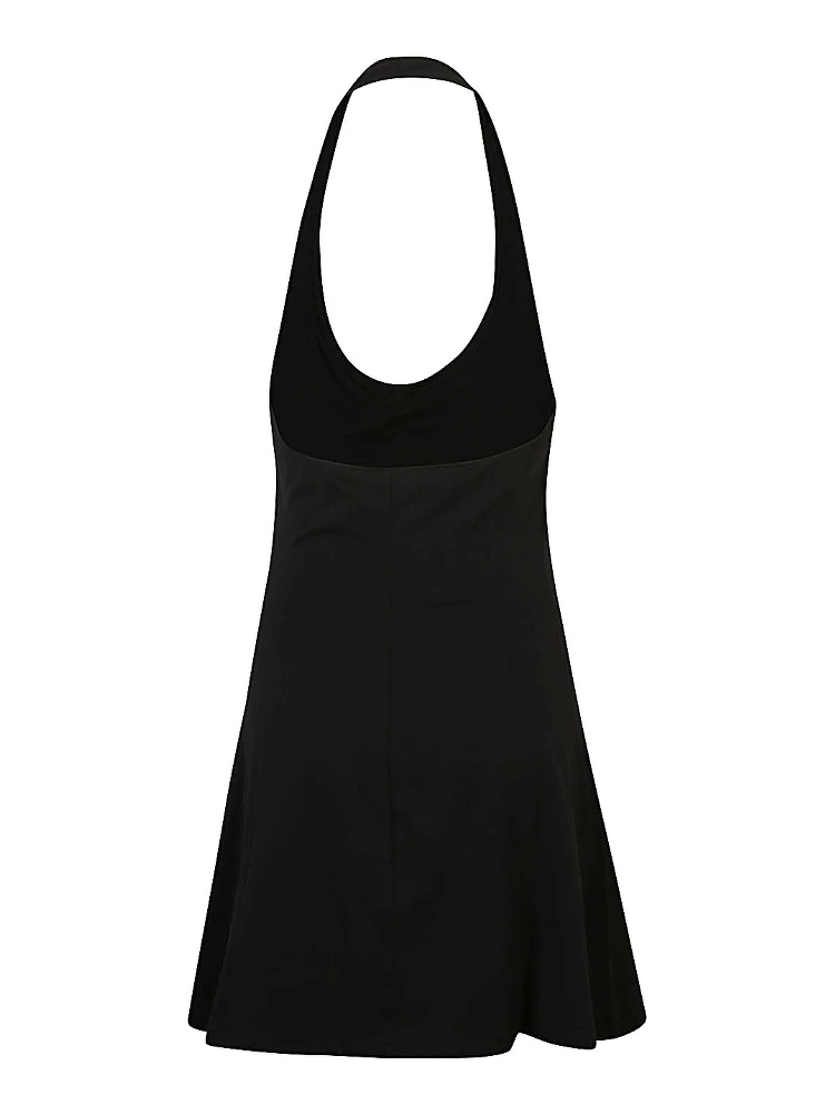 Logo Halter Mini Dress In Black alternative