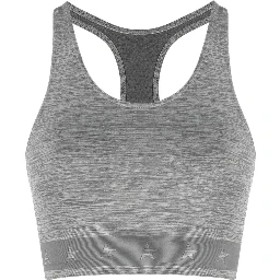 logo-underband racerback crop top