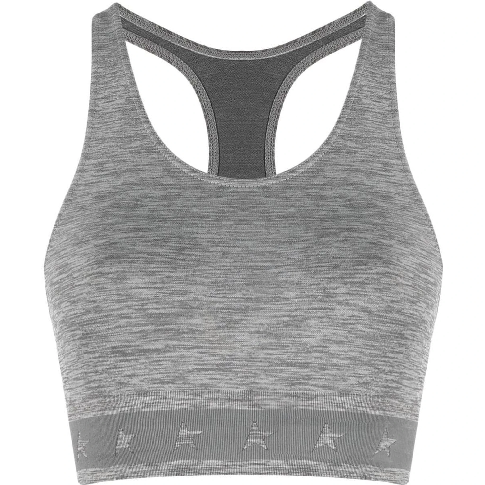 logo-underband racerback crop top