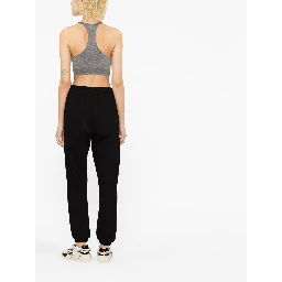 logo-underband racerback crop top