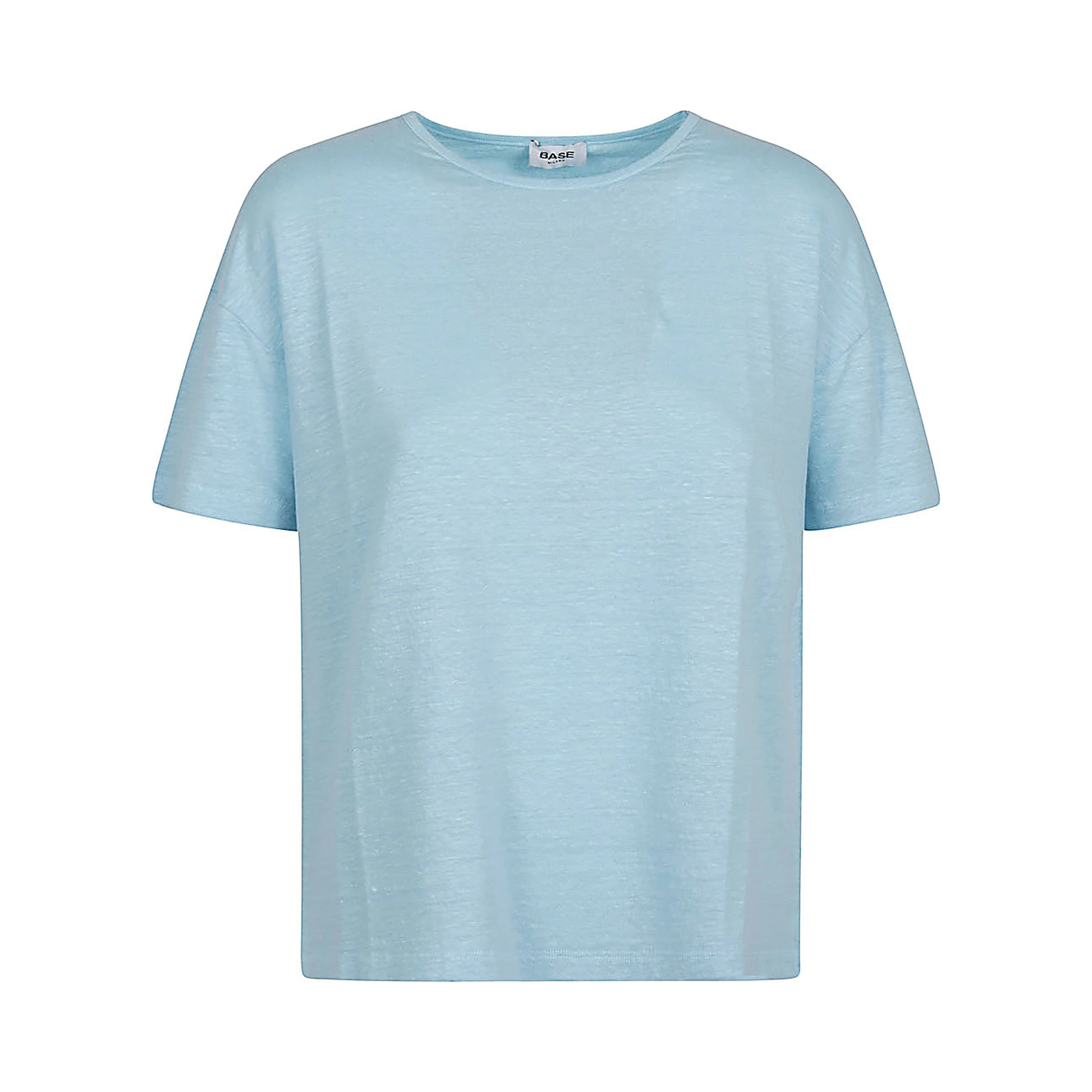 Base Linen Jersey T-shirt In Clear Blue