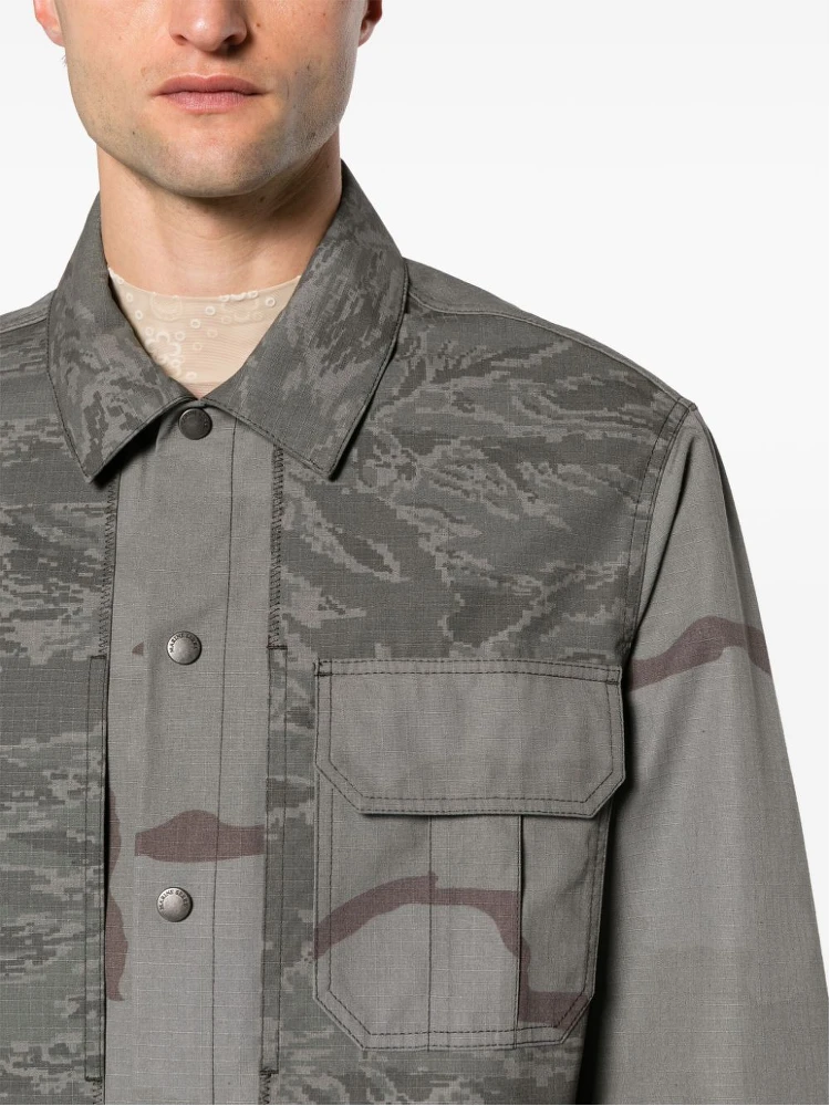 rispstop classic-collar shirt jacket alternative