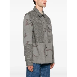 rispstop classic-collar shirt jacket